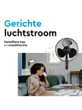 Statiefventilator 40 cm – verstelbaar – 3 standen