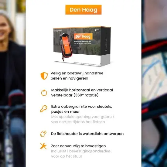 Telefoonhouder Fiets en Motor Waterdicht