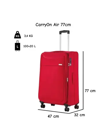 Air Grote zachte koffer 77cm