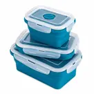 3-delige Opvouwbare Lunchboxset Silicone