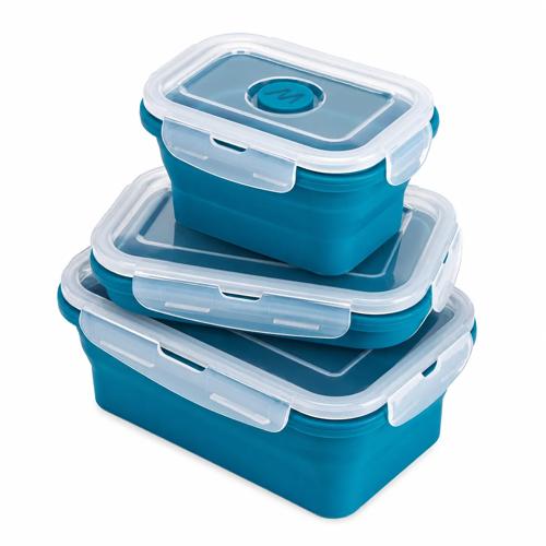 3-delige Opvouwbare Lunchboxset Silicone