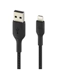Belkin Lightning naar USB kabel Gevlochten
