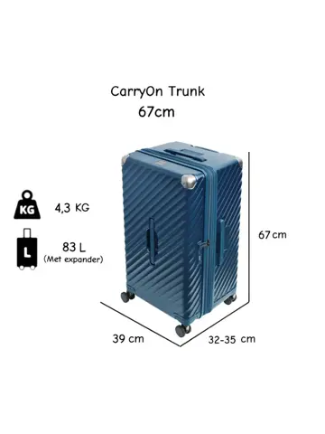 Trunk Harde middenmaat koffer 83 liter