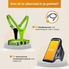 Hardloopvest oplaadbaar + Sportarmband