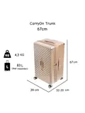 Trunk 67cm harde Middenmaat koffer 83 liter