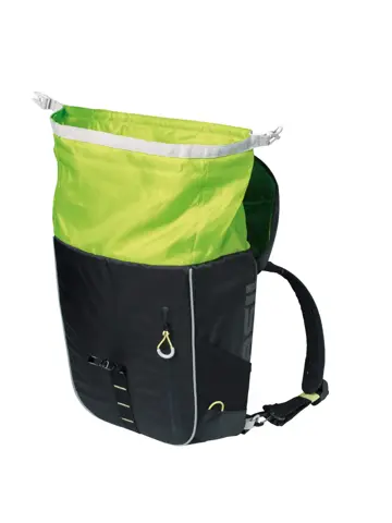 Basil rugtas Miles daypack black lime 17L