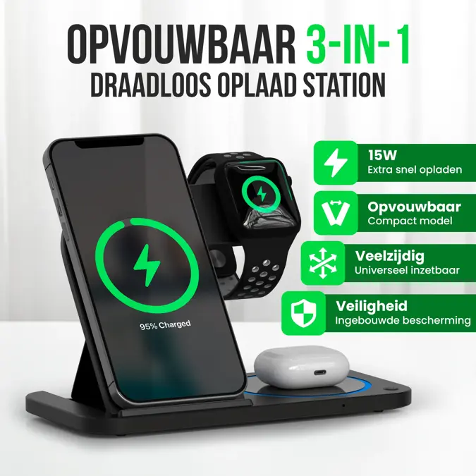 Strex Oplaadstation 3 in 1