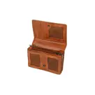 Nina - Leren overslagportemonne - 9 pasjes