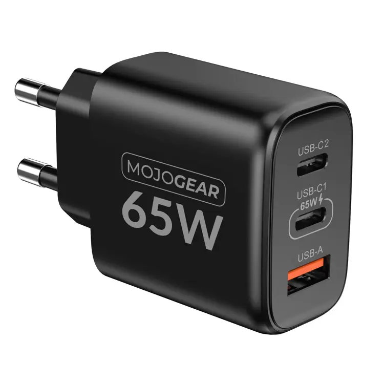 CHARGE+ 65W Oplader - USB en USB-C
