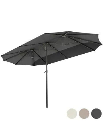 LifeGoods Dubbele Parasol – 270x460cm
