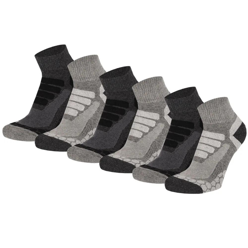 Xtreme   6 paar  Quarter Wandelsokken  Grijs