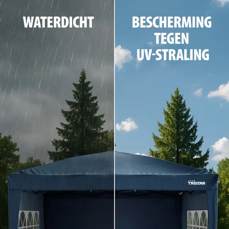 Partytent 3x3m - PT-7808 - Easy Up - Blauw