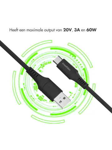 Gevlochten USB-C naar USB kabel