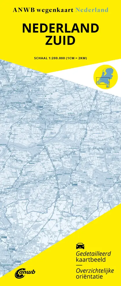 ANWB Wegenkaart Nederland Zuid