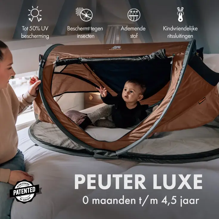 Peuter luxe campingbedje - Zelfopblaasbare matras