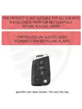 TPU Sleutelhoesje VW - Skoda - Seat Cupra zwart B3