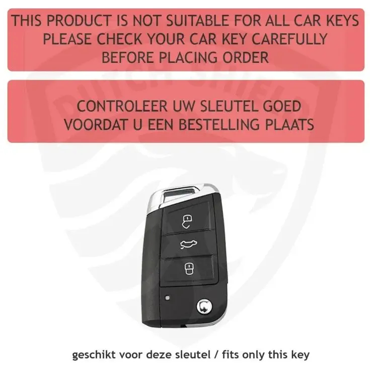 TPU Sleutelhoesje VW - Skoda - Seat Cupra zwart B3