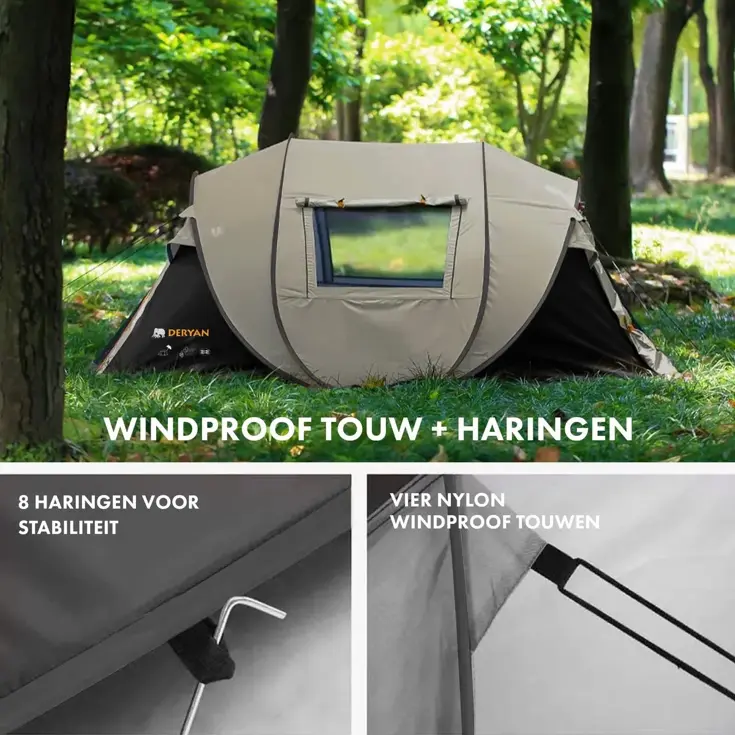 Luxe Pop Up Tent - 4 persoons - 2000MM waterkolom
