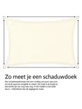 Schaduwdoek rechthoek - 3.5x5.5m