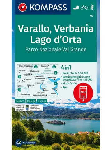 Wandelkaart WK97 Varallo - Verbania