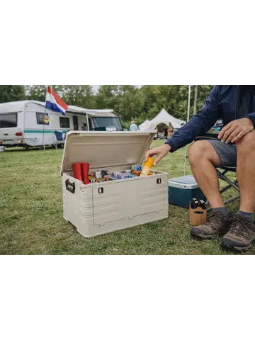 Opbergbox Opvouwbaar 55 Liter Beige