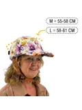 Vizorz SwitchCap fietshelm - Pink Flower Cap