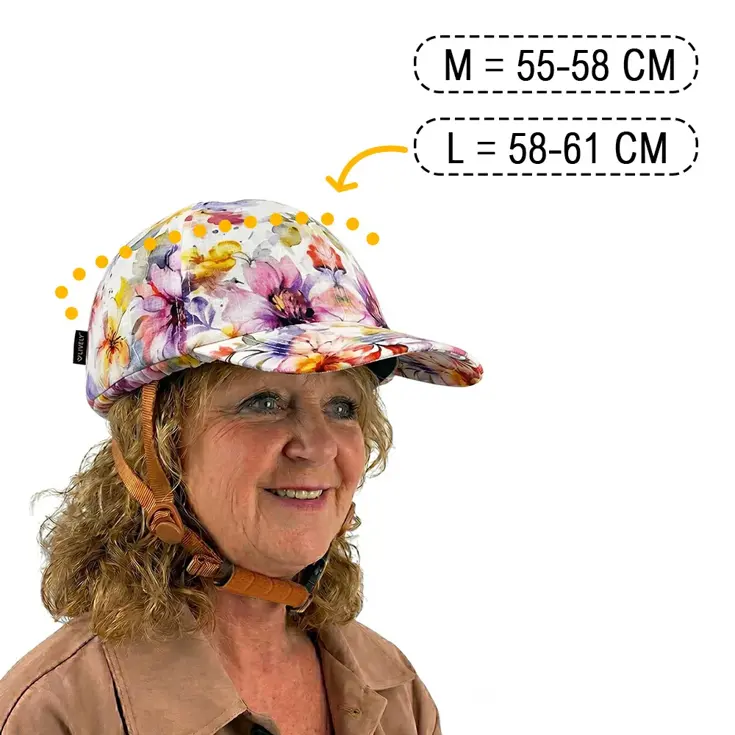 SwitchCap fietshelm - Pink Flower Cap