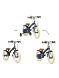 Luxe Kinderfiets 14 inch - 3 in 1 - Loopfiets