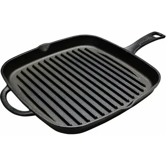Cast Iron Grillpan - 23x23 cm- Gietijzer