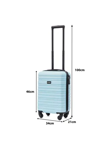 Reiskoffer XS ABS 29L met TSA-slot en 360° wielen