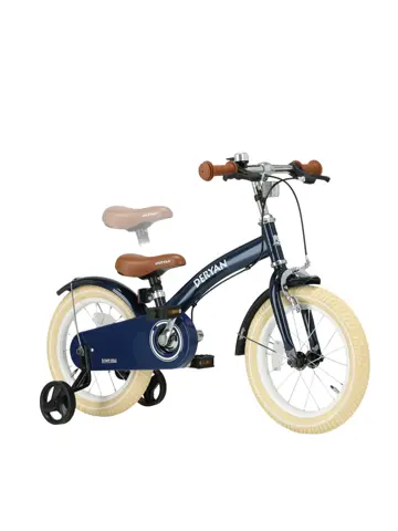 Luxe Kinderfiets 14 inch - 3 in 1 - Loopfiets