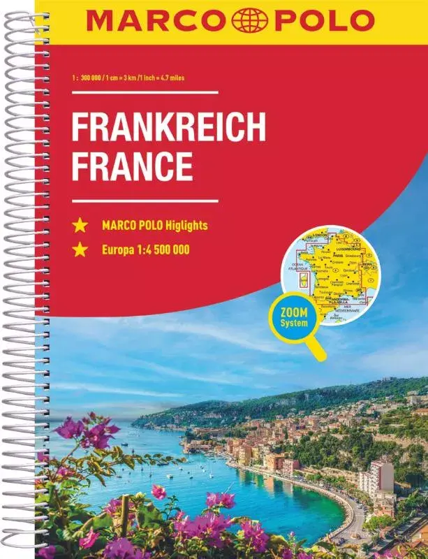 Marco Polo wegenatlas Frankrijk