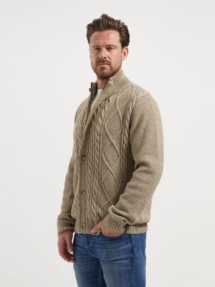 MGO Acton Heren - Outdoorvest - Grof gebreid