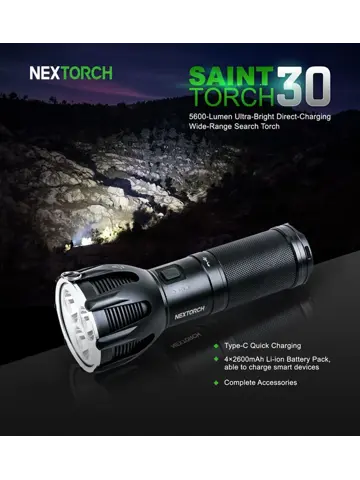 NexTorch ST30 Lantaarn 8000 Lm - Oplaadbaar