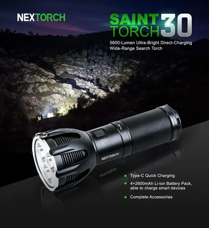 NexTorch ST30 Lantaarn 8000 Lm - Oplaadbaar