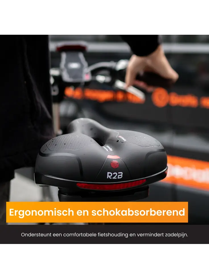 Fietszadel met Waterdichte Zadelhoes