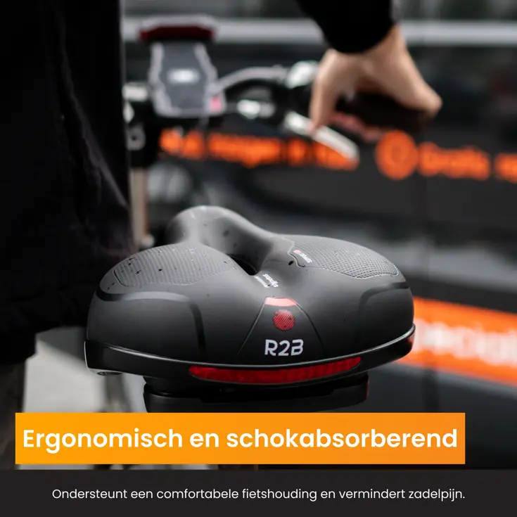 Fietszadel met Waterdichte Zadelhoes