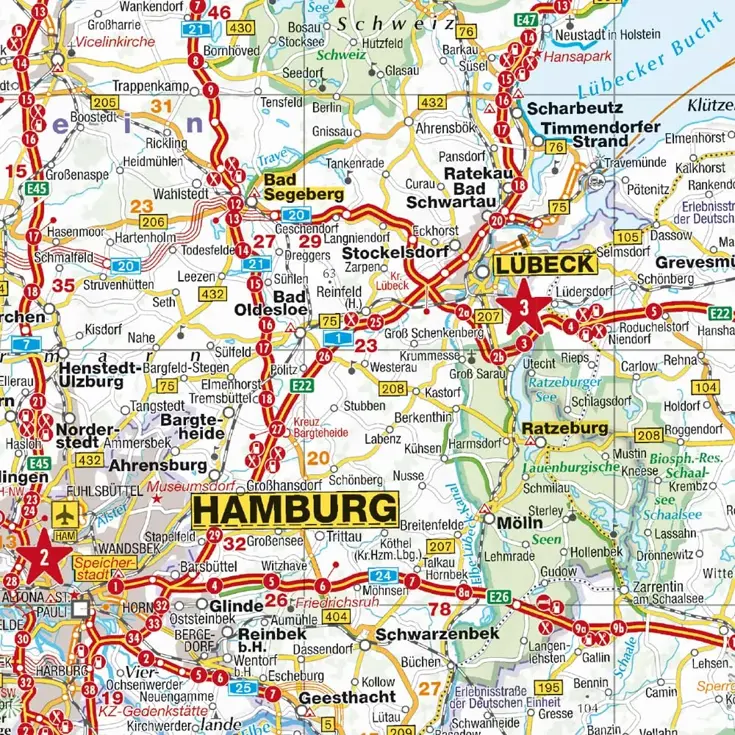 Wegenkaart Duitsland