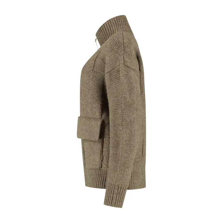 MGO Tamar Dames - Outdoorvest - Grof gebreid