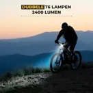 NovaQ Fietsverlichting set 2400 lumen