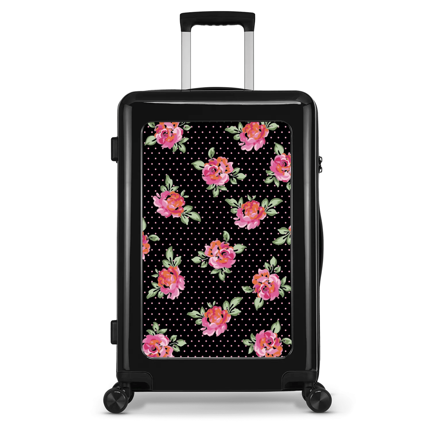 Stickercase  Polkadot Rose  Reiskoffer  65cm  Zwart main product image