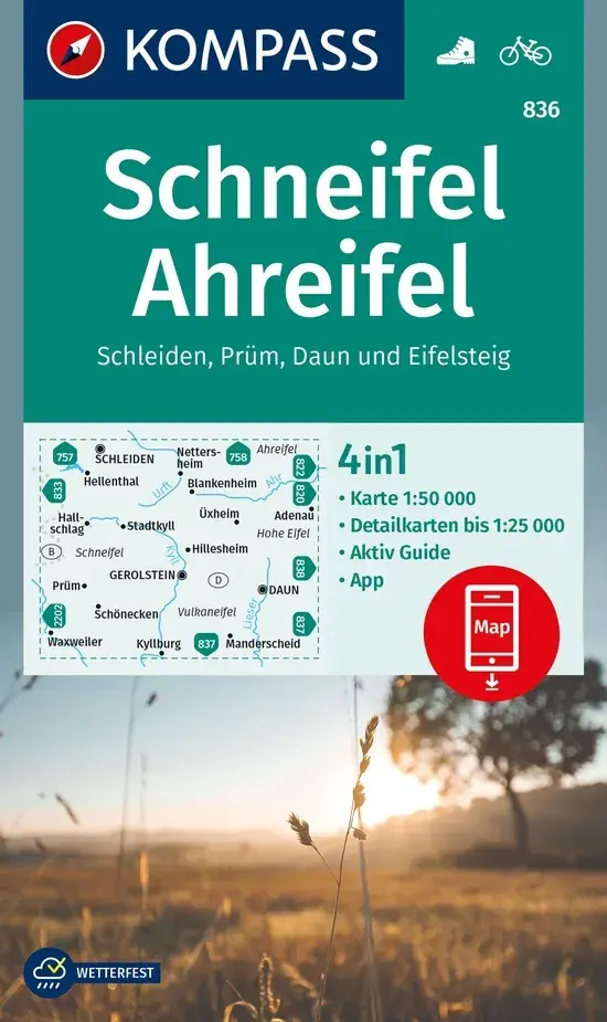 Wandelkaart WK836 Schneifel Ahreifel