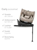 Carly Luxe i-Size Autostoel - Isofix + steunpoot