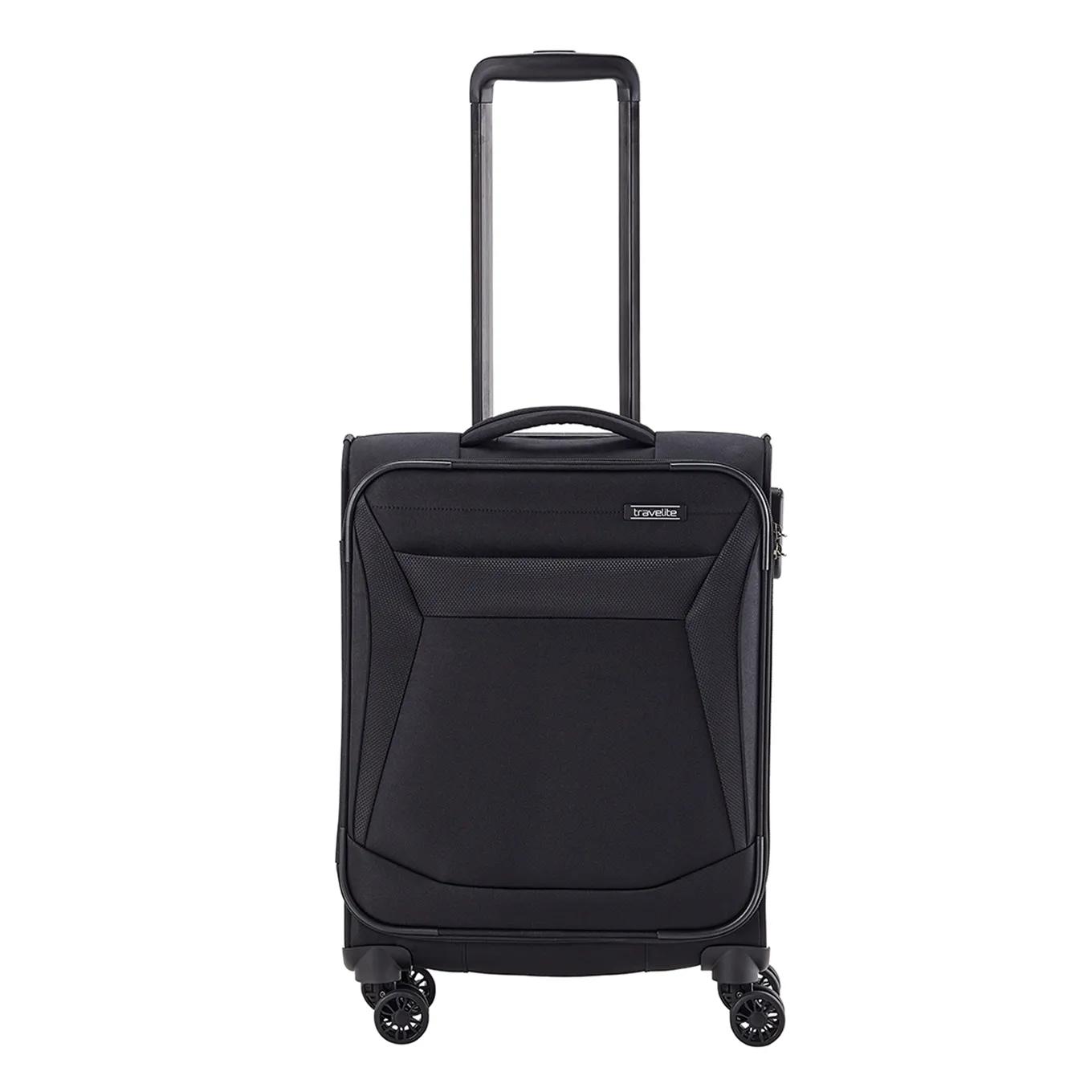 Travelite  Chios 4 Wiel Trolley S black Zwart  Zwart main product image