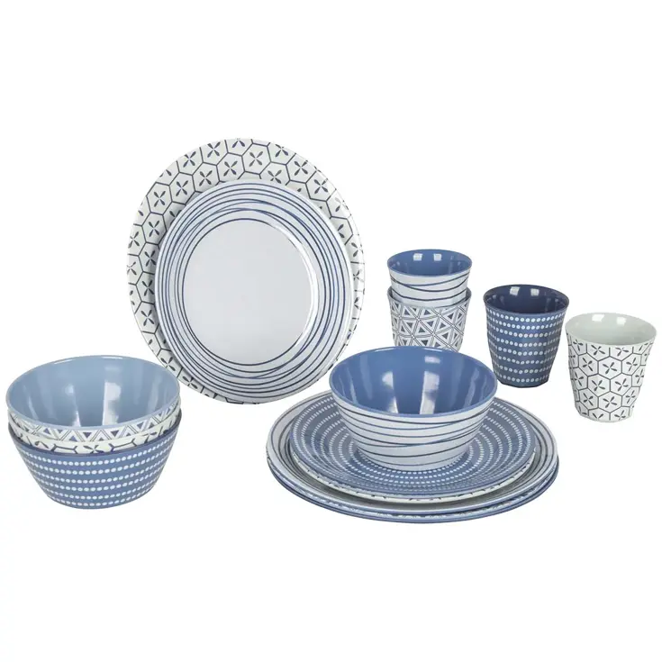 Bo-Camp Servies Mix & Match 16 Stuks