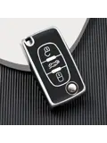TPU Sleutelhoesje voor Peugeot zwart D3