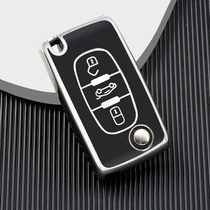 Dutch Shield Sleutelhoesje  Citroën zwart D3