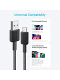 322 USB-A to USB-C Cable Nylon