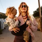 Wildride Kinderdrager  Ribfluweel