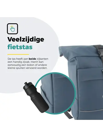 Voltano Luxe E-bike Rolltop Fietstas